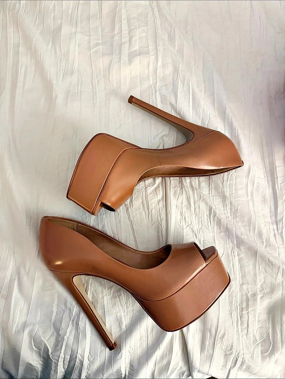 Steve Madden Ives Platform Stiletto Pump Platform Stiletto Pumps Brown US 8
